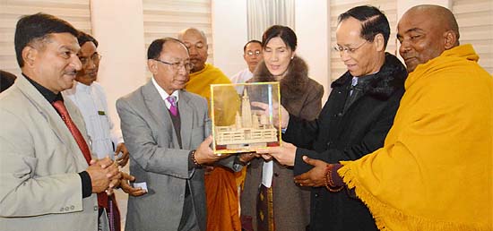 Vice President Dr Sai Mauk Kham in Budh Gaya